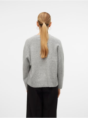 Vero Moda Strickjacke in Light Grey Melange