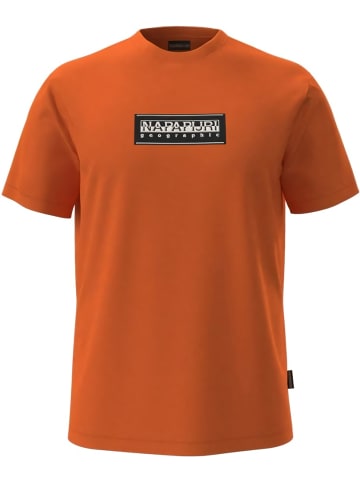 Napapijri T-Shirt "S-Box Logo Ss" in Orange
