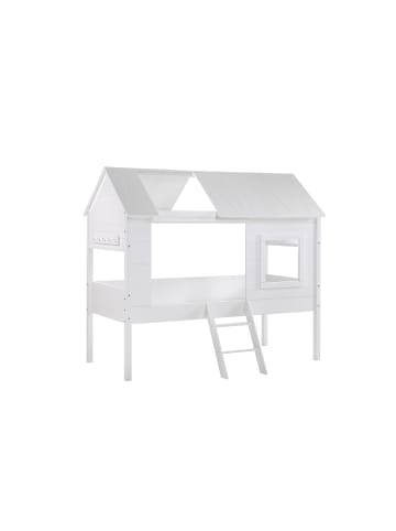 58 aufm Kessel BAUMHAUS Bett Kanika 209x185x137 aus MDF in Weiß