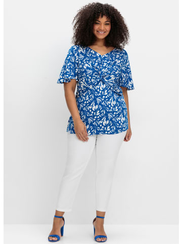 sheego Tunika in kobalt-gemustert