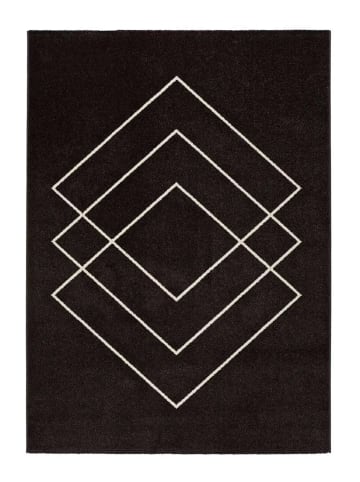 Atticgo Kurzflor-Teppich BREDA in schwarz