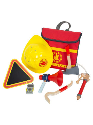 small foot 8-tlg. Feuerwehrrucksack inkl. Helm & Feuerwehrspritze in multicolored