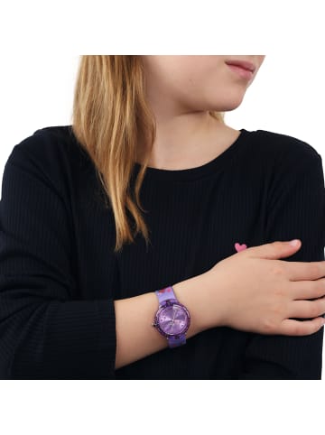 Tom Tailor Quarzuhr Edelstahl in Lila