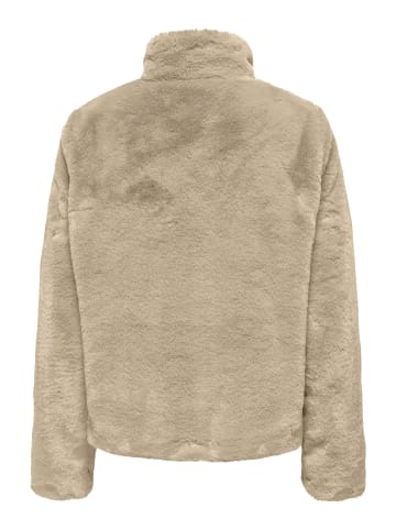 ONLY Kunstpelzjacke in Humus