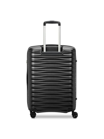 Roncato Wave 4 Rollen Trolley 65 cm mit Dehnfalte in nero