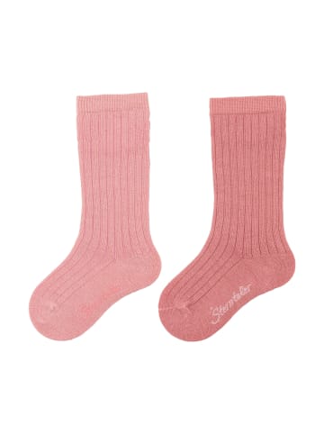 Sterntaler Kniestrümpfe 2er-Pack uni in rosarot