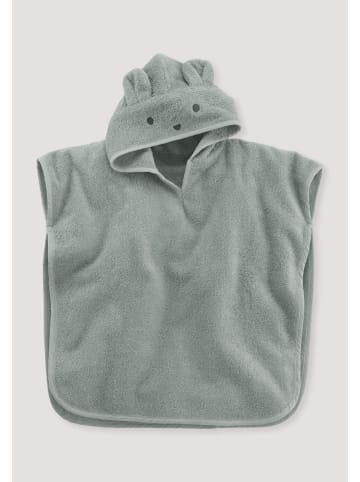 Hessnatur Frottee Poncho in salbei