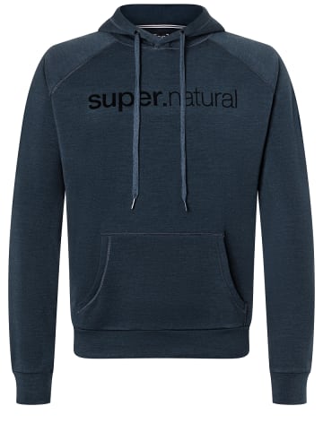 super.natural Merino Hoodie in blau