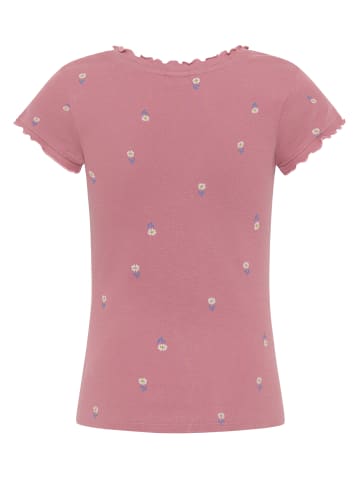 Kangaroos Kurzarmshirt in dunkel rosa