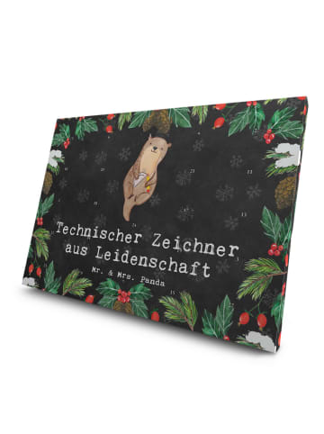 Mr. & Mrs. Panda Tee Adventskalender Technischer Zeichner Leiden... in Kreidetafel