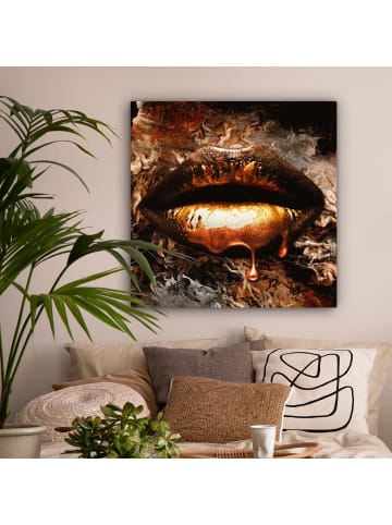 OnlyWow Leinwand Bilder Luxus Lippen
