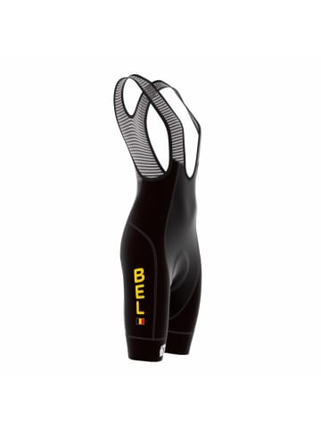 Bioracer Fahrradhose Damen Official Team Belgium 2025 Icon Olympische Ausgabe in Schwarz