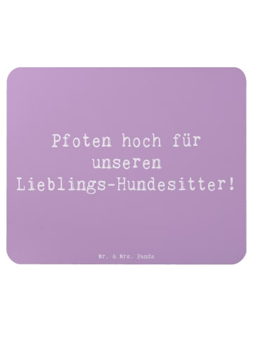Mr. & Mrs. Panda Mouse Pad Spruch Lieblings-Hundesitter mit Spruch in Lavendeltraum