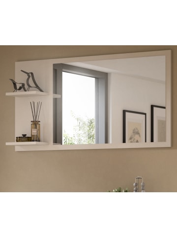 Inn.Furn Wandspiegel Kaschmir 106 x 55 cm, Garderobenspiegel mit Regalböden