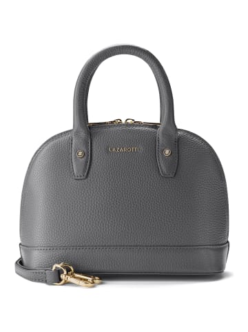Lazarotti Bologna Leather Handtasche Crossbody Leder 24 cm grey 2