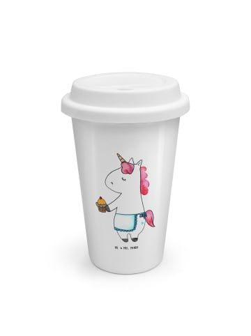 Mr. & Mrs. Panda ToGo Kaffeebecher Einhorn Muffin ohne Spruch in Weiß