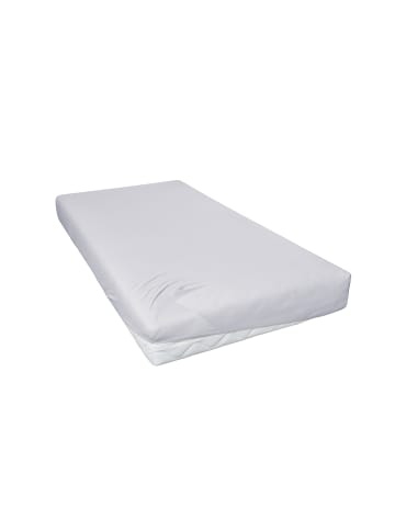 Hahn H.G. Hahn Spannbetttuch Primera Elastan Feinjersey in hellgrau