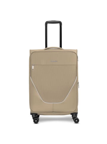 Stratic taska 4-Rollen Trolley M 65 cm mit Dehnfalte in taupe