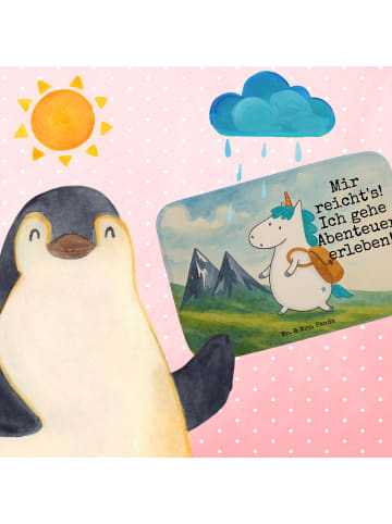 Mr. & Mrs. Panda Badezimmerteppich Einhorn Bergsteiger Design mi... in Weiß