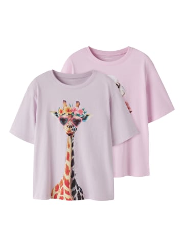 name it T-Shirt in Lavender Fog1