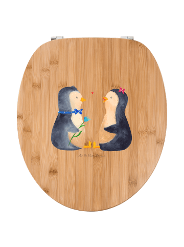 Mr. & Mrs. Panda WC Sitz Pinguin Pärchen ohne Spruch in Braun
