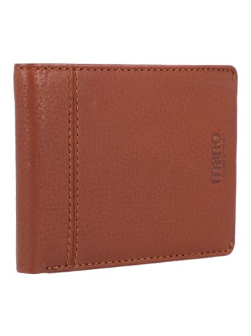 mano Don Montez Geldbörse Leder 12 cm in cognac