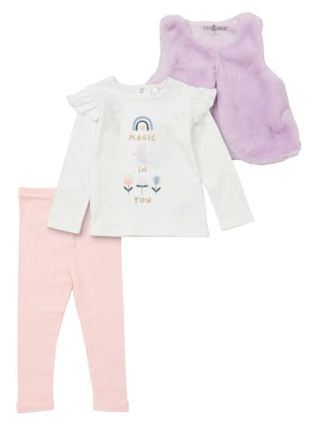 Lily & Jack 3tlg Set Floral in weiß rosa flieder