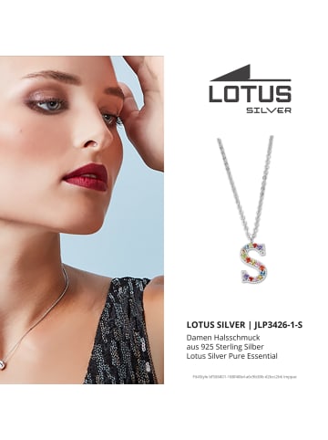 LOTUS silver Anhänger Silber 925 Sterling Silber Buchstabe S Halsketten