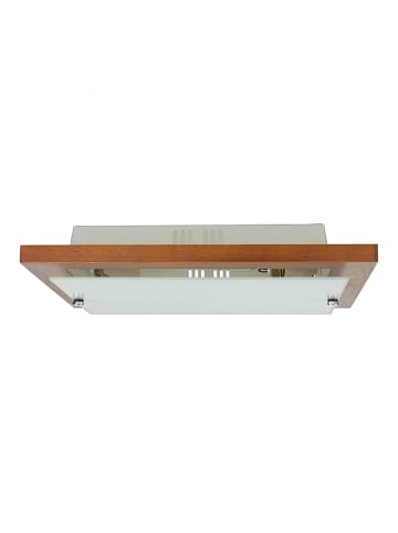 Licht-Erlebnisse Deckenlampe (B)35 x (L)35 x (H)6.5 cm in Holz rustikal