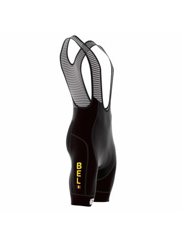 Bioracer Fahrradhose Herren Official Team Belgium 2025 Icon Olympische Ausgabe in Schwarz
