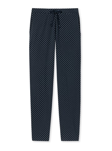 Schiesser Pyjamahose Mix & Relax lang in dunkelblau-gem.