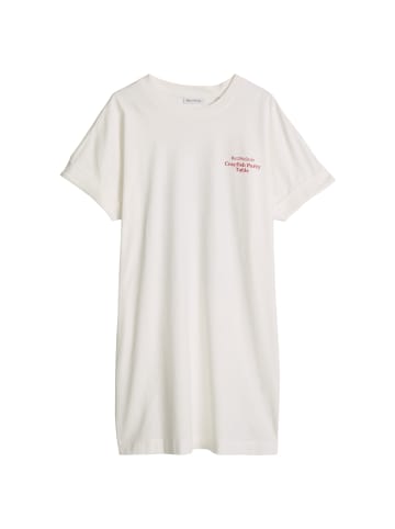 Marc O'Polo DENIM Crayfish Capsule Jersey Dress, Backprint, Turn-Up Sleeves in Silky White