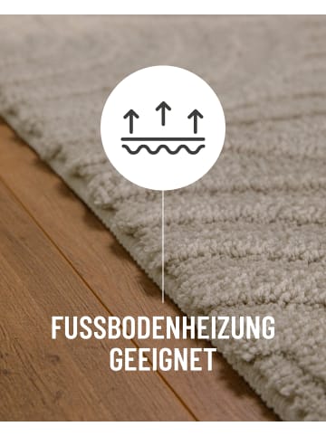 Wecon Home Badteppich Fiete in seiden grau