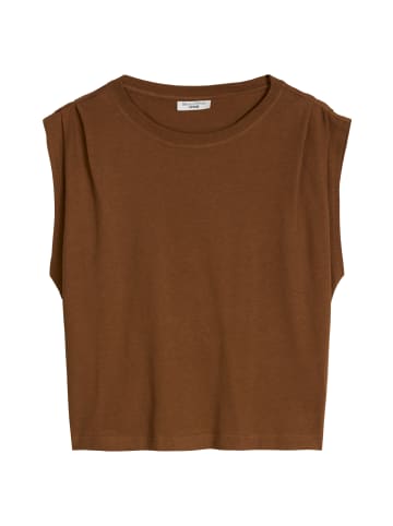 Marc O'Polo DENIM T-Shirt relaxed in Umbra Brown