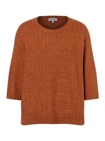 More & More stilvoller, legerer Zopfpullover in cinnamon