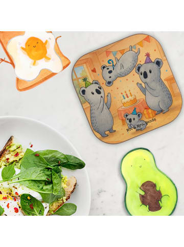 Mr. & Mrs. Panda Untersetzer für Gläser Koalas Geburtstag Design... in Weiß