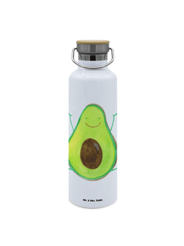 Mr. & Mrs. Panda thermos trinkflasche Avocado Glücklich ohne Spruch in Weiß