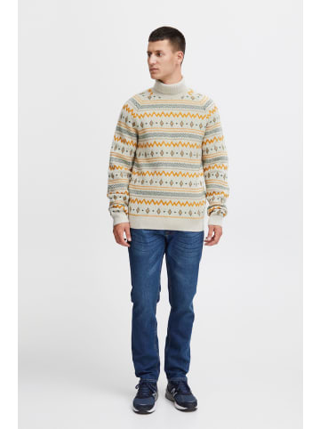 BLEND Rollkragenpullover Pullover 20716107  Cooler Rollkragenpullover mit Norweger-Optik in Beige