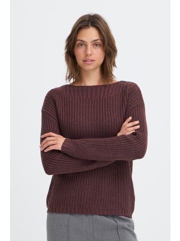 Oxmo Strickpullover OXFKANNA in Braun