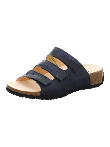 Think! Tieffußbett Pantolette MIZZI DAMEN in Indigo/Kombi