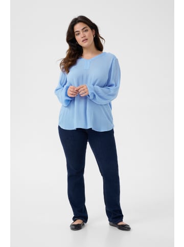 KAFFE curve Langarm-Bluse KCami in Soft Chambray