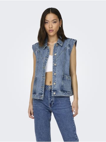ONLY Jeansweste in Medium Blue Denim