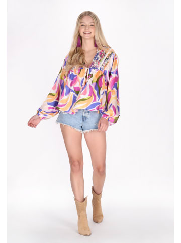 IZIA Women Blouse in violet multicolor