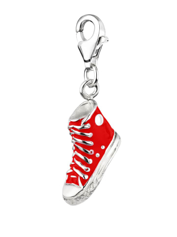 Nenalina Charm 925 Sterling Silber Schuh in Rot