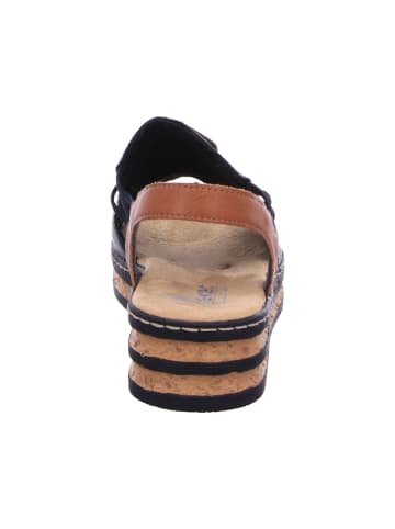 rieker Sandaletten in pazifik/cayenne