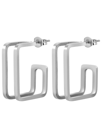 Adeliás Damen Ohrringe aus Edelstahl in silber