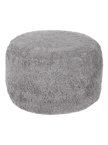 Beliani Pouf KANDHKOT in Grau - (W) 50 x (H) 35 x (L) 50 cm
