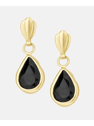 Vanlere Ohrhänger aus 375 Gelbgold mit Saphir