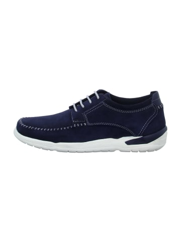 Sioux Mokassin Schnürschuhe in Blau