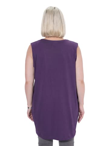 Ulla Popken Strick-Top in tiefes violett